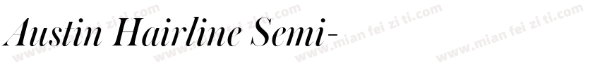Austin Hairline Semi字体转换